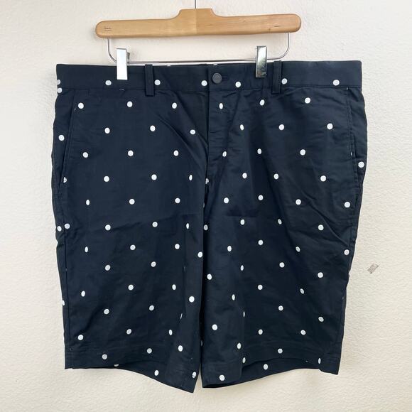 Nike Golf Mens Shorts Sz 38 Dri-Fit Tour Performance Polka Dot Navy Classic - Picture 1 of 6